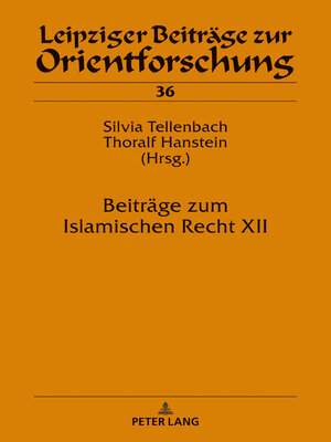 cover image of Beiträge zum Islamischen Recht XII